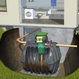 Септик з фільтром Anaerobix 1,0 м3 на добу, 5 осіб, на базі бака Carat S 2700 Септик з фільтром Anaerobix 1,0 м3 на добу, 5 осіб, на базі бака Carat S 2700