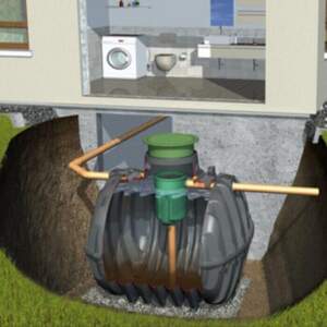 Септик з фільтром Anaerobix 1,6 м3 на добу, 8 осіб, на базі бака Carat S 3750 Септик з фільтром Anaerobix 1,6 м3 на добу, 8 осіб, на базі бака Carat S 3750