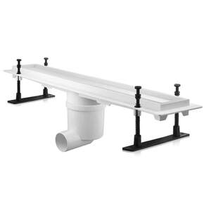 Трап з бічним стоком 600х80 висота 186-146 мм, відвід 50 мм, гідрозатвор, арт. 02203 Трап з бічним стоком 600х80 висота 186-146 мм, відвід 50 мм, гідрозатвор, арт. 02203